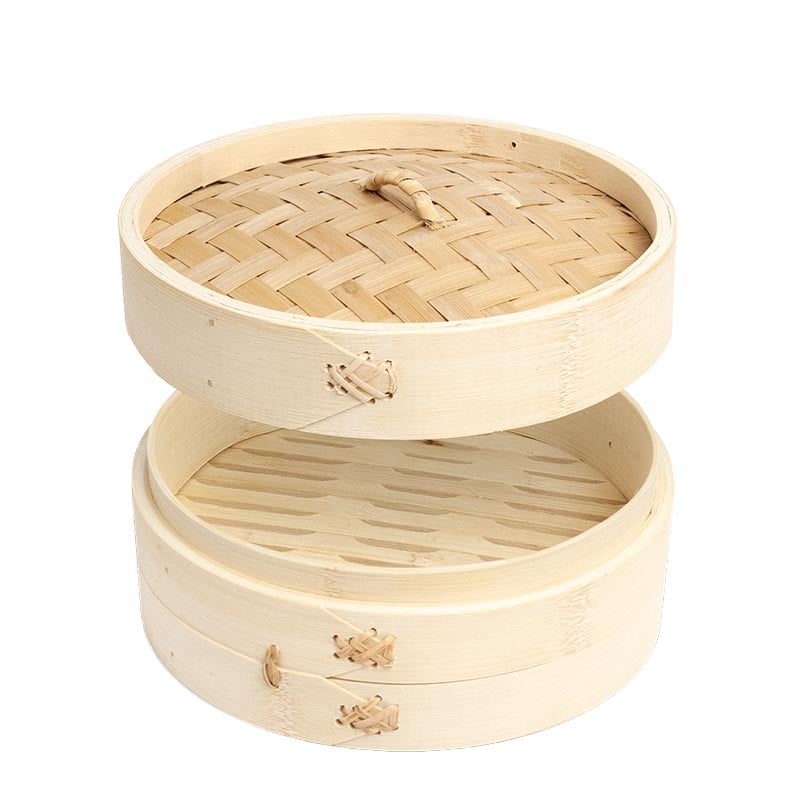 Dampfgarer Bambus Einteilig (Dumplings Gemüse) 20cm