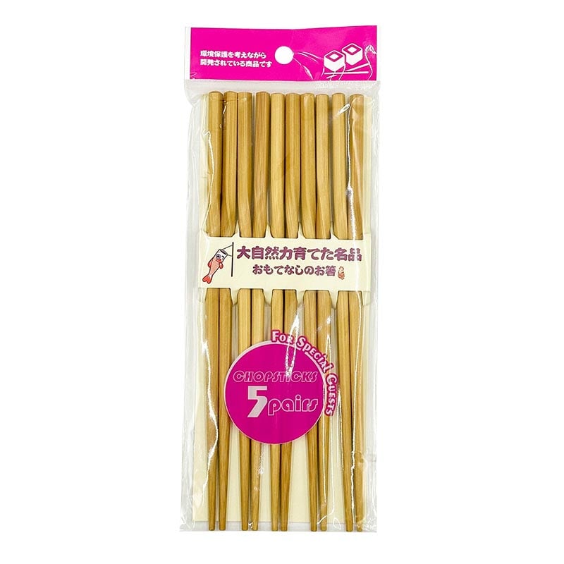 Essstäbchen im japanischen Stil, gedreht, 5 Paare