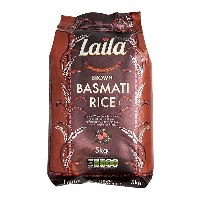 Brauner Basmatireis Laila 5 kg