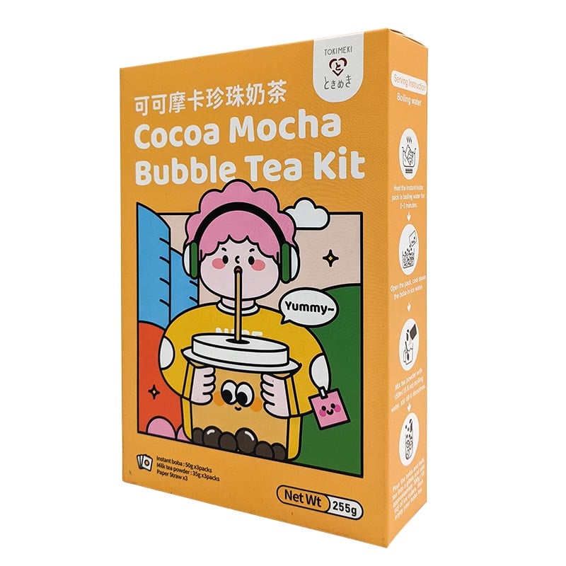 Bubble Tea Kit Warme Schokolade Tokimeki 3er-Pack