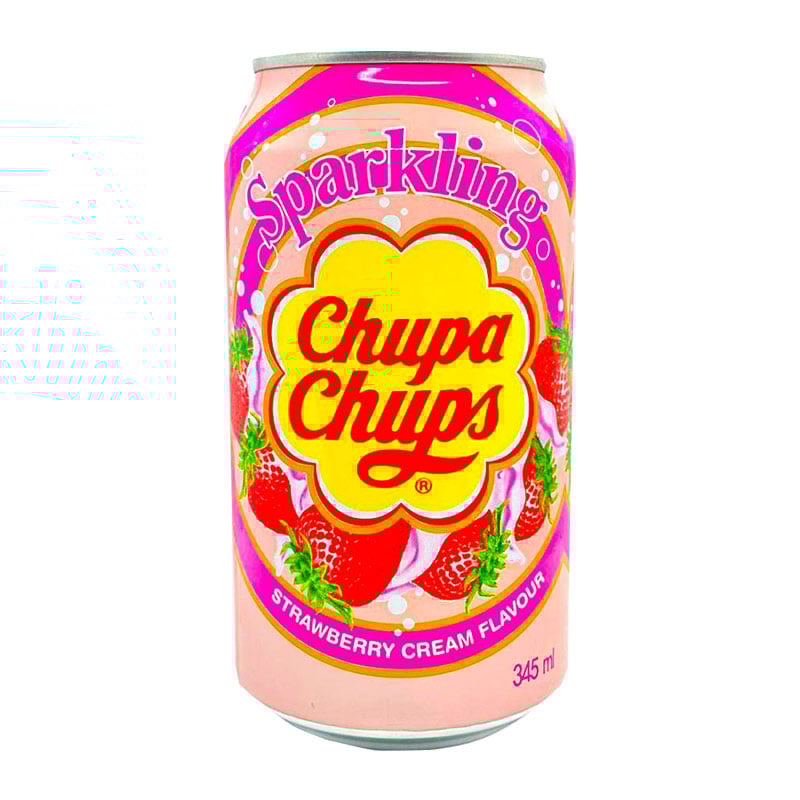 Chupa Chups Erdbeere und Sahne Limo