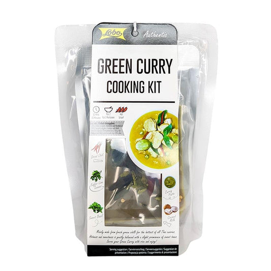 Grünes Curry-Kochset einfach zubereitet 2 Portionen