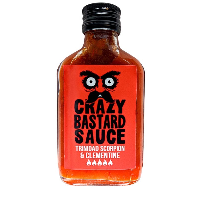 Crazy Bastard Trinidad Scorpion & Clementinen-Hot Sauce 100ml