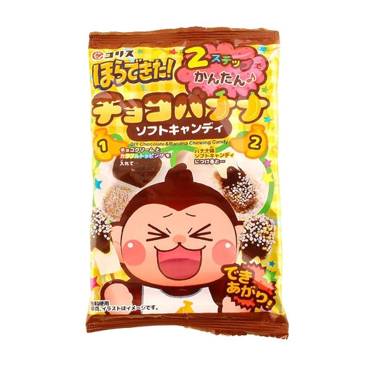 Coris Doppa Bananer in Schokolade & Streusel DIY Japanische Süßigkeiten