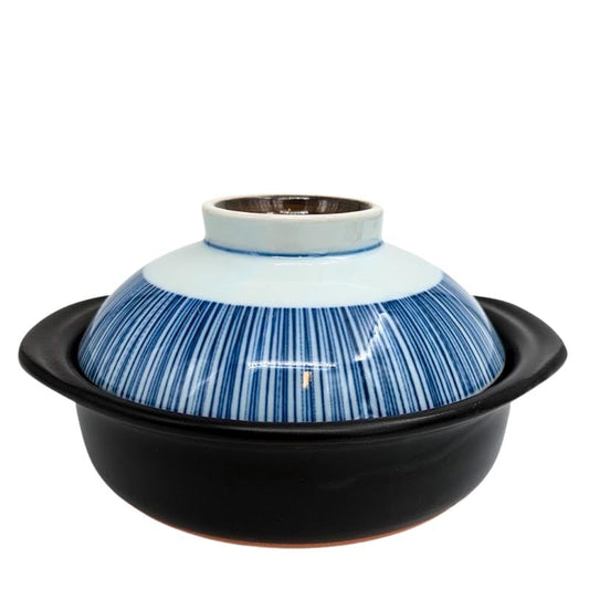 Donabe japanischer Tontopf mit Schale 18,5 cm