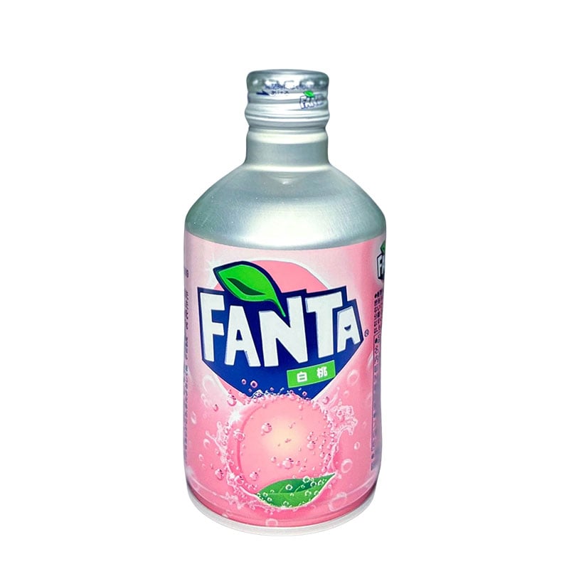 Fanta Weißer Pfirsich in Aluminiumflasche Japanisch 300ml