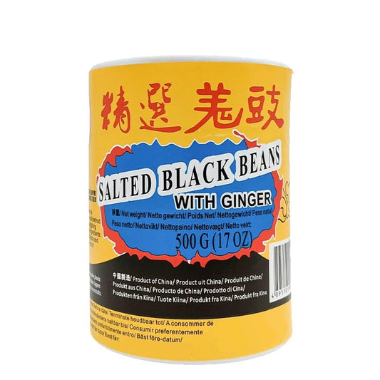 Fermentierte Schwarze Bohnen mit Ingwer (Douchi) 500g