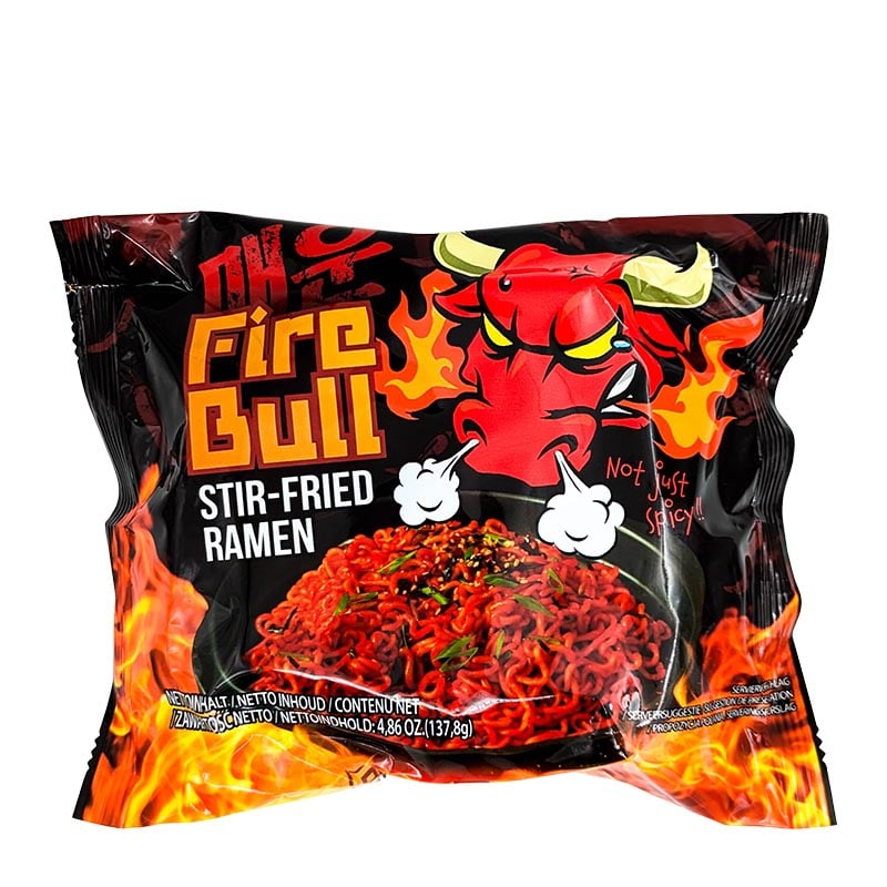 Firebull Stir-Fried Ramen Rindfleischnudeln Scharf