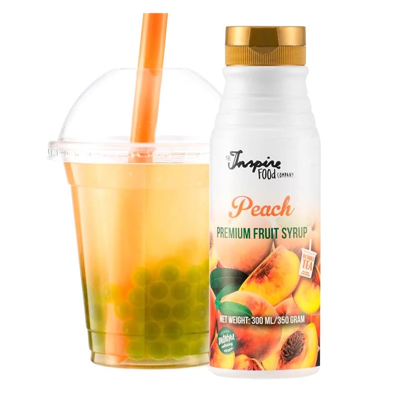 Fruchtsirup mit Pfirsich-Bubble-Tea-Geschmack 300ml