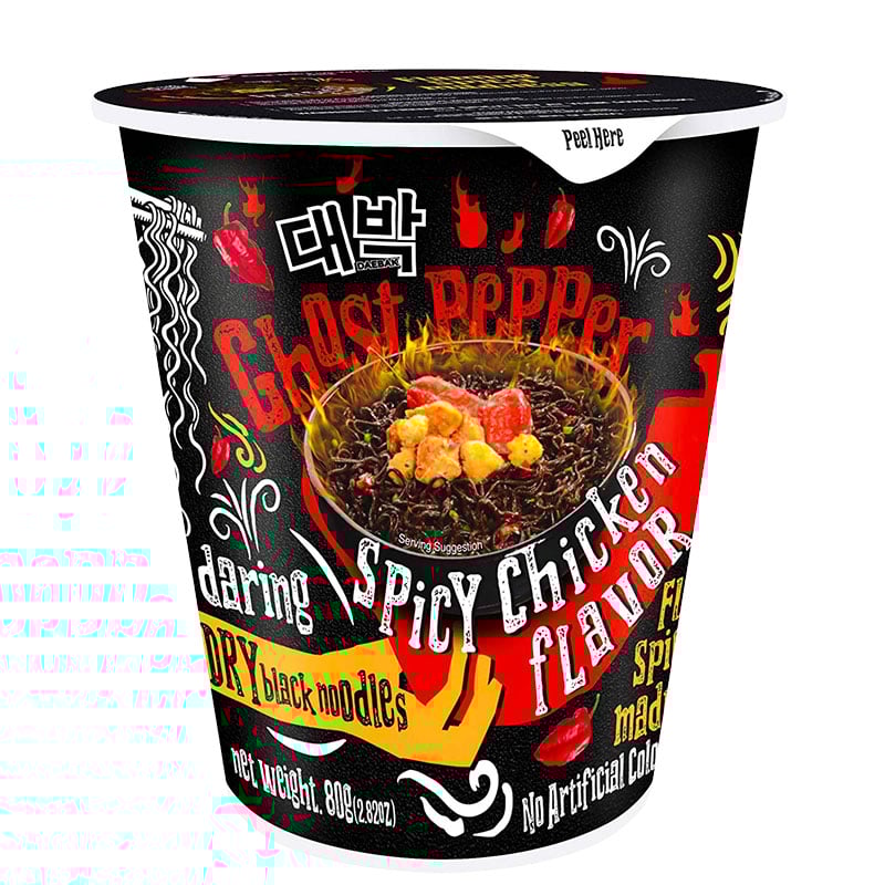 Daebak Ghost Pepper Nudel-Tasse Scharfes Hühnchen