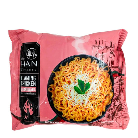 Flaming Chicken Carbonara Han Kitchen Premium-Instant Nudeln 135g