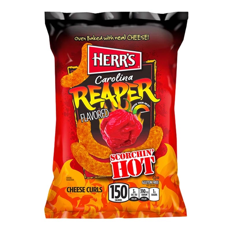 Herr's Carolina Reaper Käseflips Scharfe Käseflips 170g