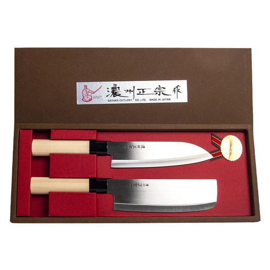 Japanisches Messerset 2 Stück Geschenkbox