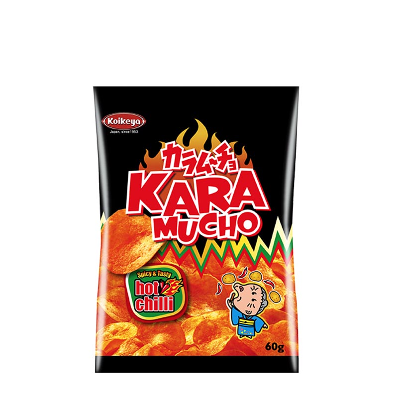 Karamucho Chili Flat (Scharfe Japanische Chips)