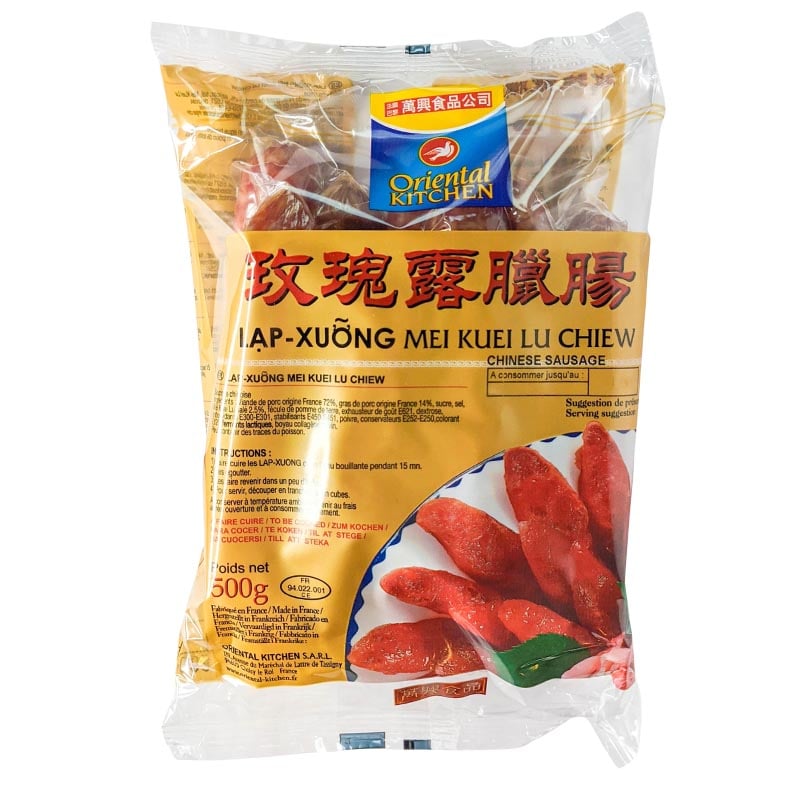 Lap Cheong, kantonesische Scharfe Wurst (Mei Kuei Lu Chiew) 500g