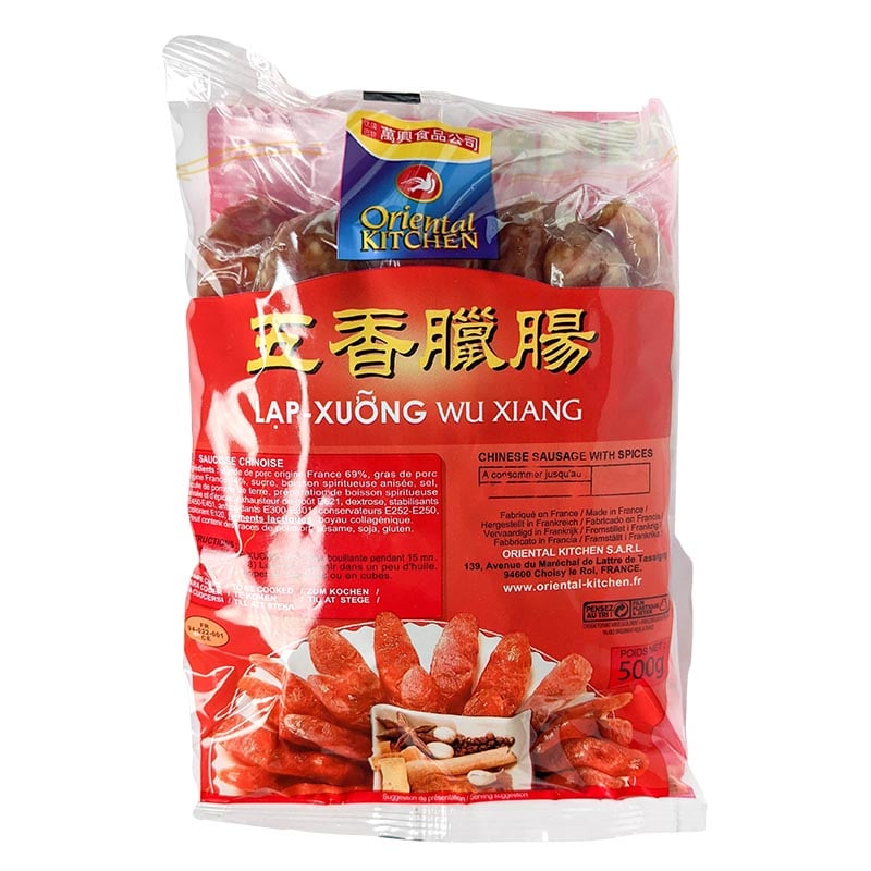 Lap Cheong, kantonesische Scharfe Wurst (Fünf Gewürze) 500g