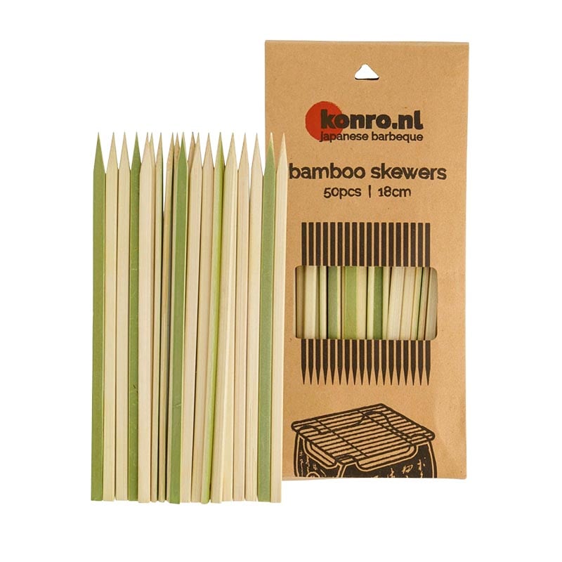 Grillspieße aus Bambus für japanischen Tischgrill Konro 50 Stück