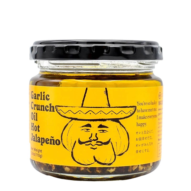 Krispig chili- och vitlöksolja Odawaraya Jalapeño 110g