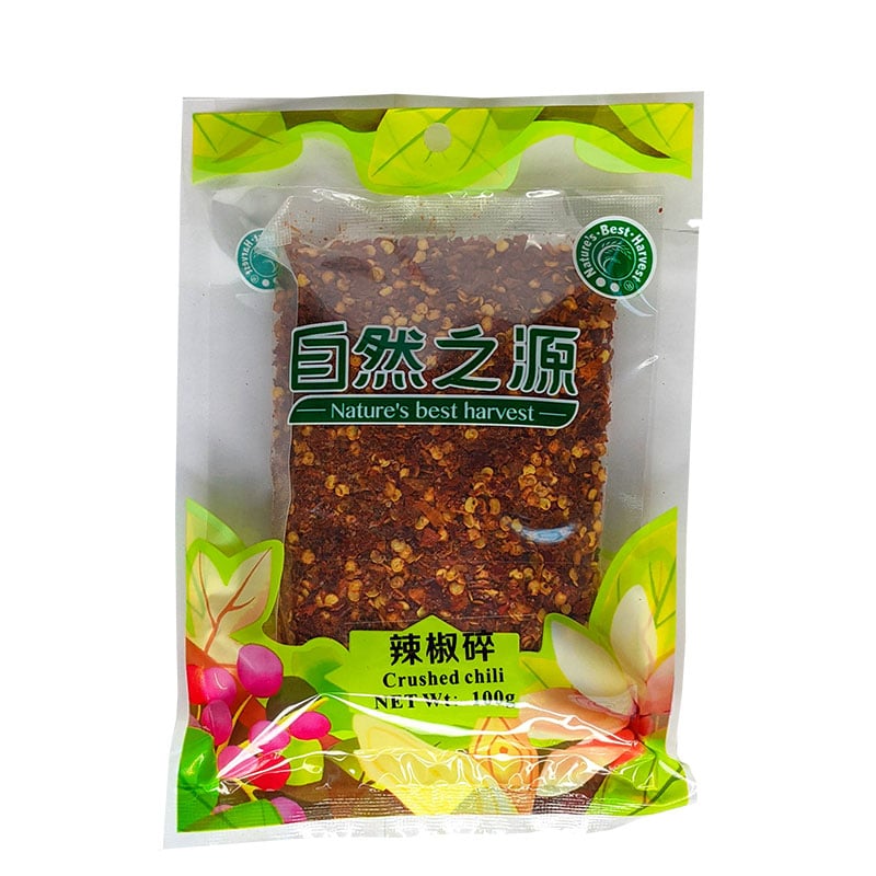 Zerkleinerte Chili für Chiliöl 100g