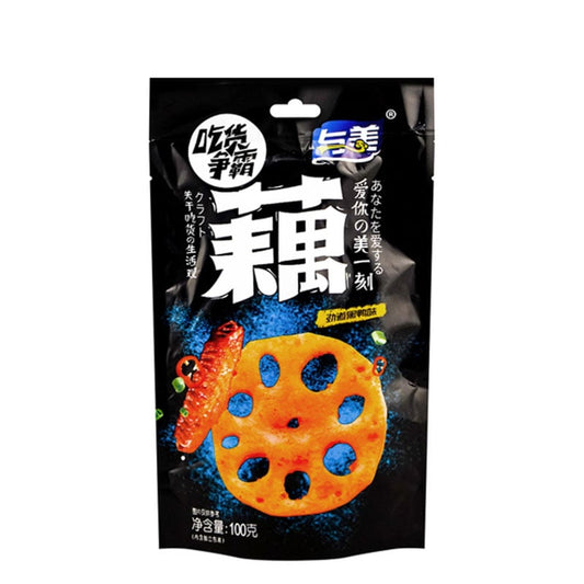 Lotuswurzelchips mit Entengeschmack