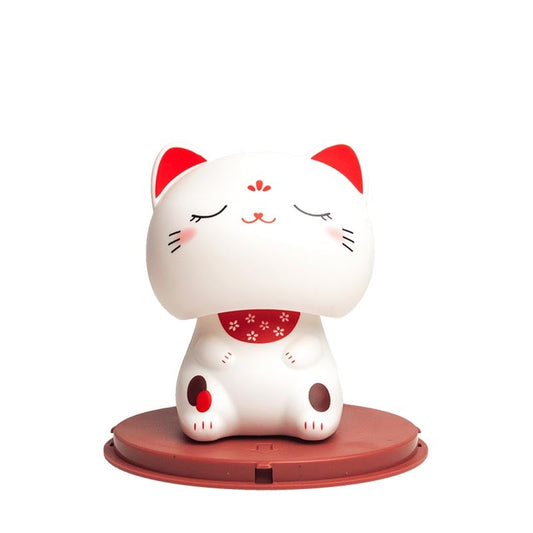 Lucky Cat mit geschlossenen Augen Solarzelle