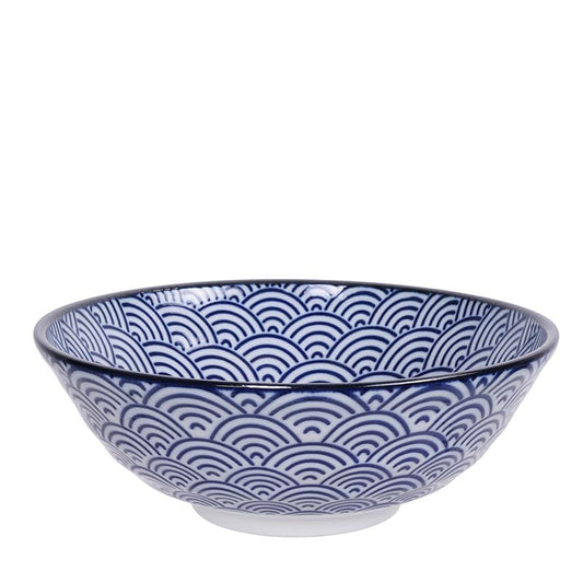 Nippon Blue Ramen Schale 1000ml Wellen