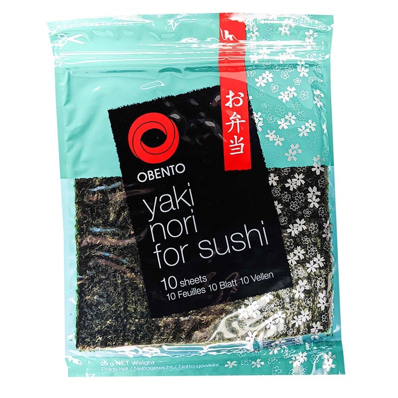 Nori-Algenblätter für Sushirollen 10 Stück 25g