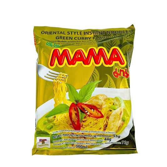 Nudeln mit Grünem Curry Mama
