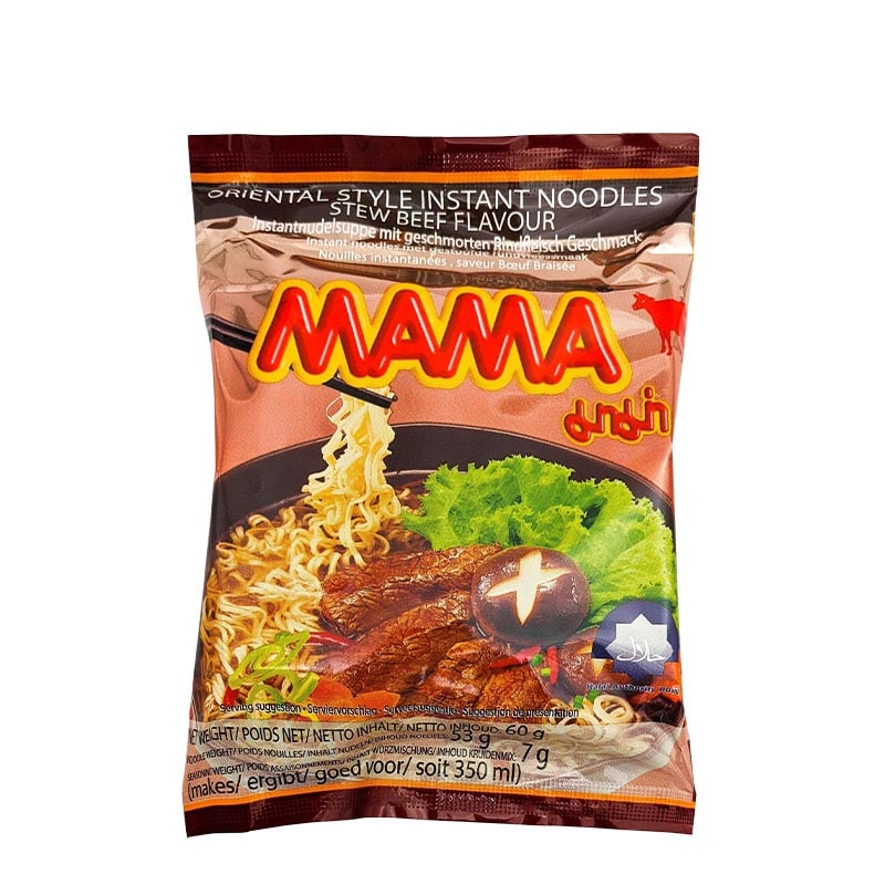 Nudeln mit Rindfleischgeschmack