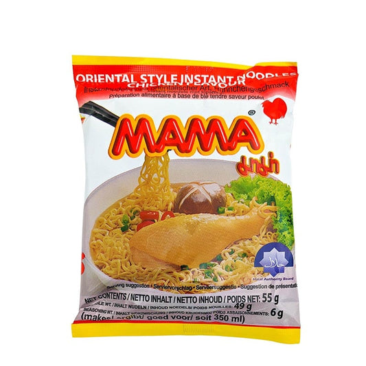 Nudeln mit Hühnchengeschmack