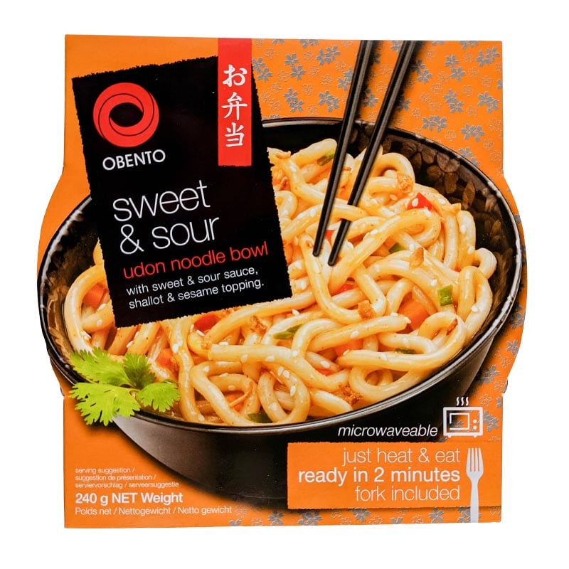 Udon-Bowl mit süß-saurer Soße