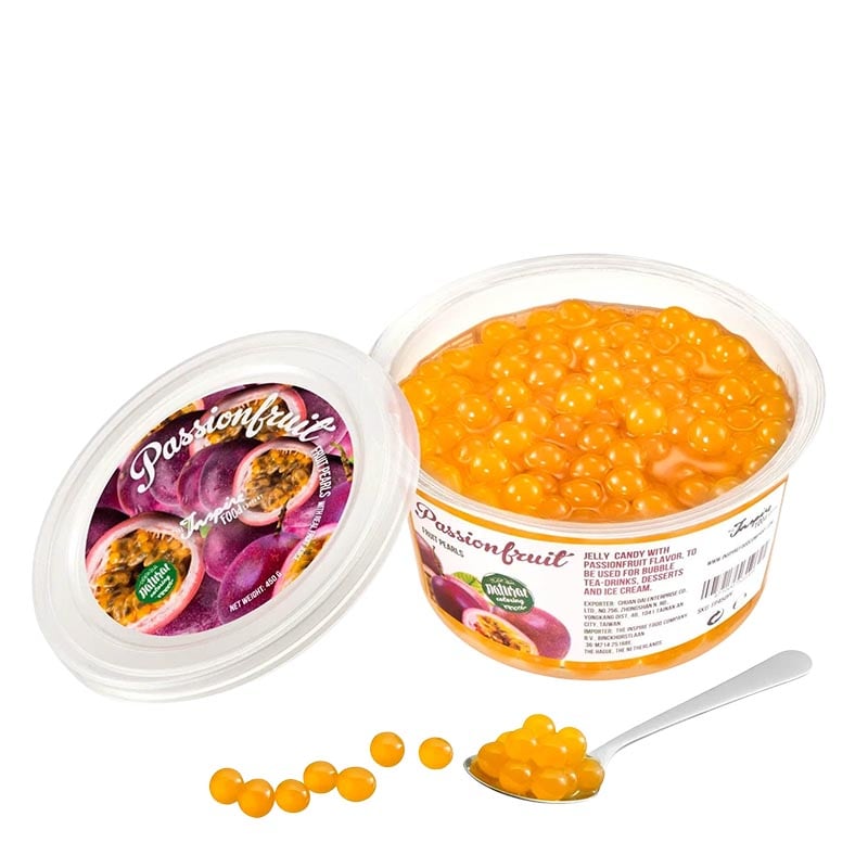 Passionsfrucht Popping Boba Fruchtperlen Bubble Tea 450g