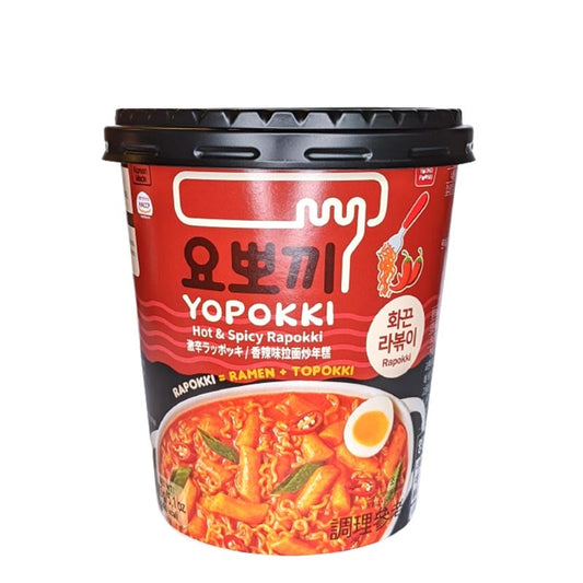 Rabokki Cup Rice Cakes & Nudeln (Scharf & Würzig) Yopokki