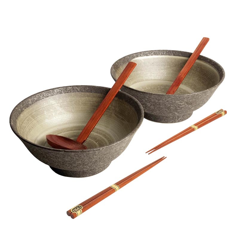 Ramen-Set Essstäbchen & Löffel Nenrin