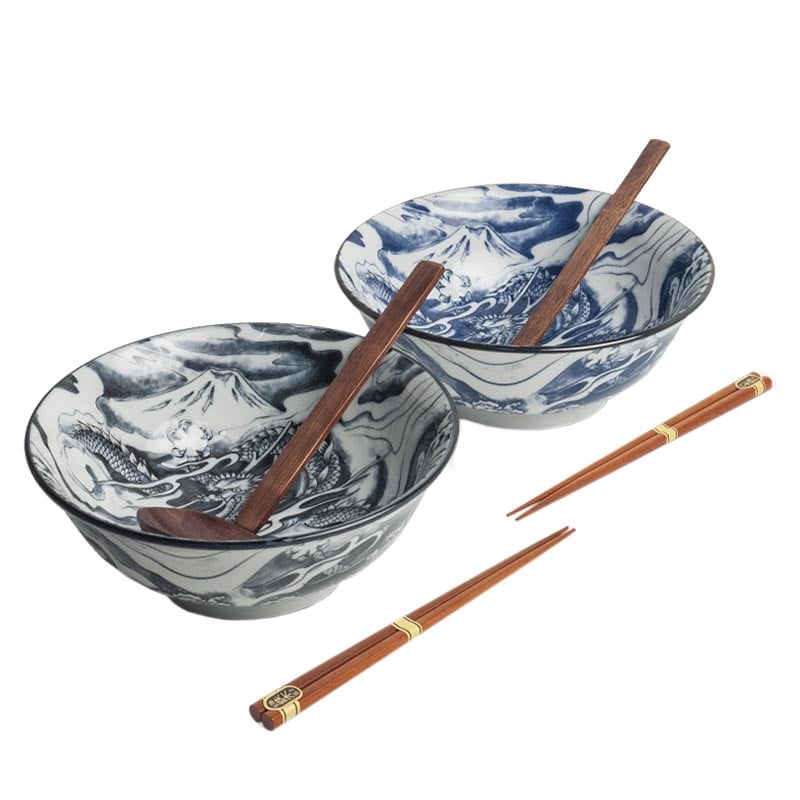 Ramen-Set Essstäbchen & Löffel Drake