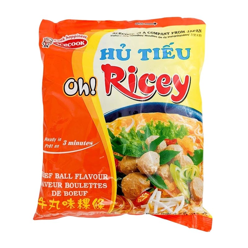 Reisnudeln Vietnamesische Fleischbällchen Oh Ricey Acecook