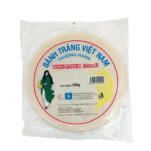 Reispapier für Frühlingsrollen 22cm 500g