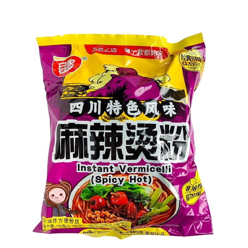 Baijia Sichuan Instant Nudeln Scharf & Würzig