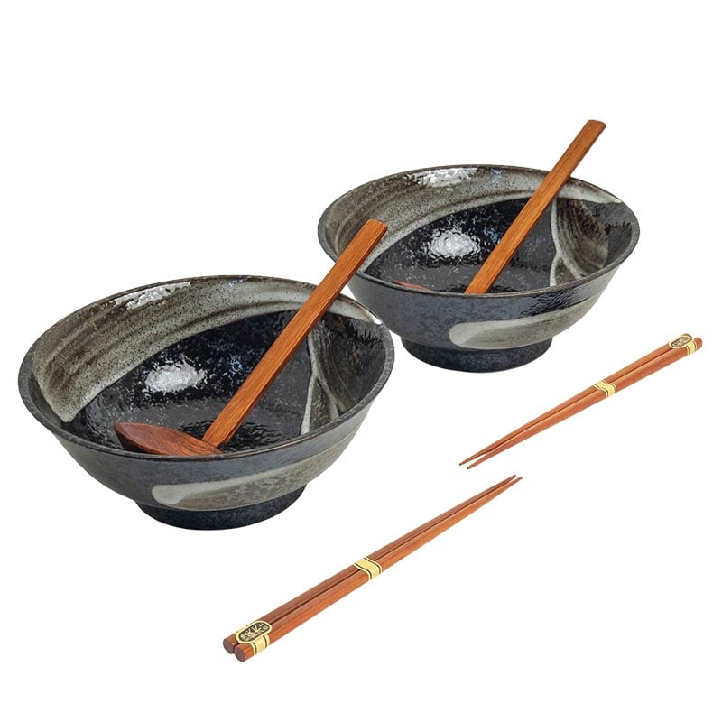 Ramen-Set Essstäbchen & Löffel Ansen