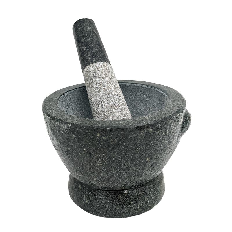 Thailändischer Steinmörser für hausgemachte Currypaste 12 cm