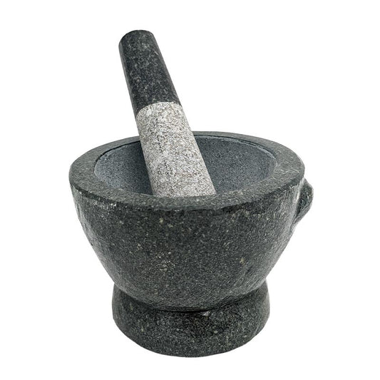 Thailändischer Steinmörser für hausgemachte Currypaste 12 cm