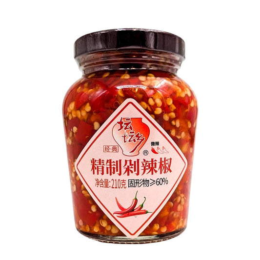 Tantanxiang Hackad Rote Chili 210g