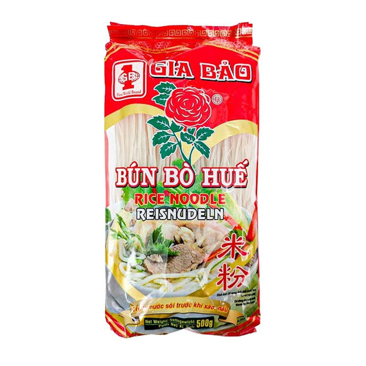 Dicke Reisnudeln für Bun Bo Hue 500g
