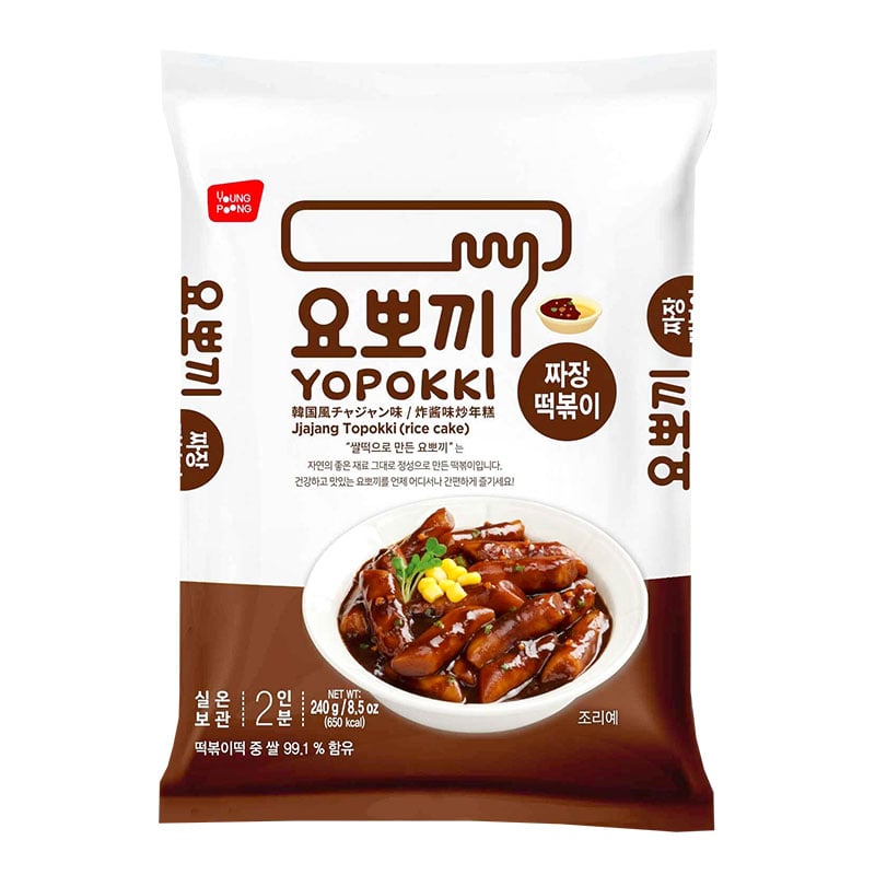 Instant-Rice Cakes mit fertiger Soße Jjajang Yopokki 120g