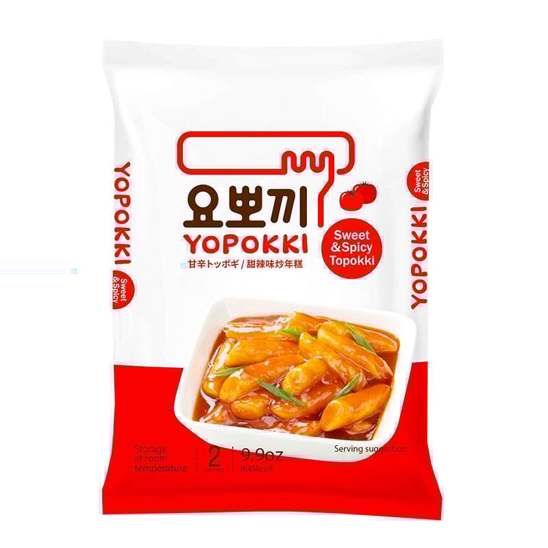 Instant-Rice Cakes mit fertiger Soße Tteokbokki Yopokki 140g