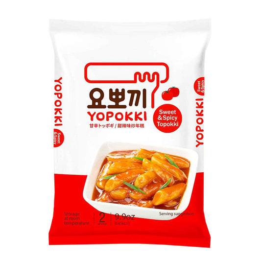 Instant-Rice Cakes mit fertiger Soße Tteokbokki Yopokki 140g