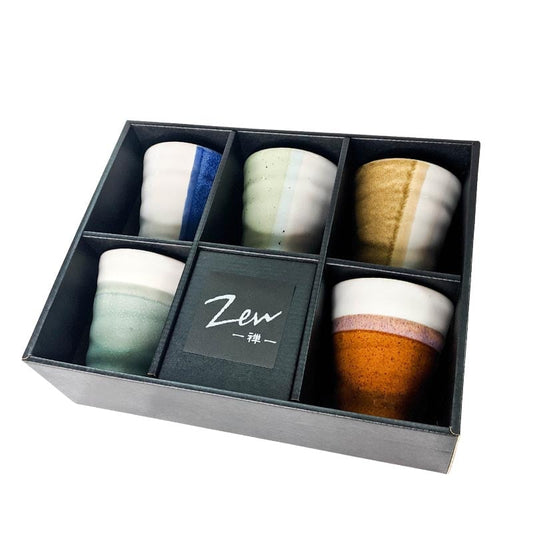 Zen-Set Becher Fünf Stück