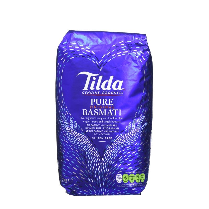 Reis für Curry und Daal, Tilda Basmati 2kg