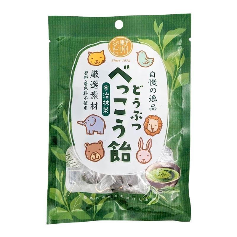Bekko Ame traditionelle japanische Bonbonsklein Tier Matcha 65g