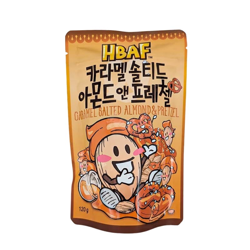 HBAF Koreanische Mandeln Karamell Gesalzene Mandel & Brezel 120g